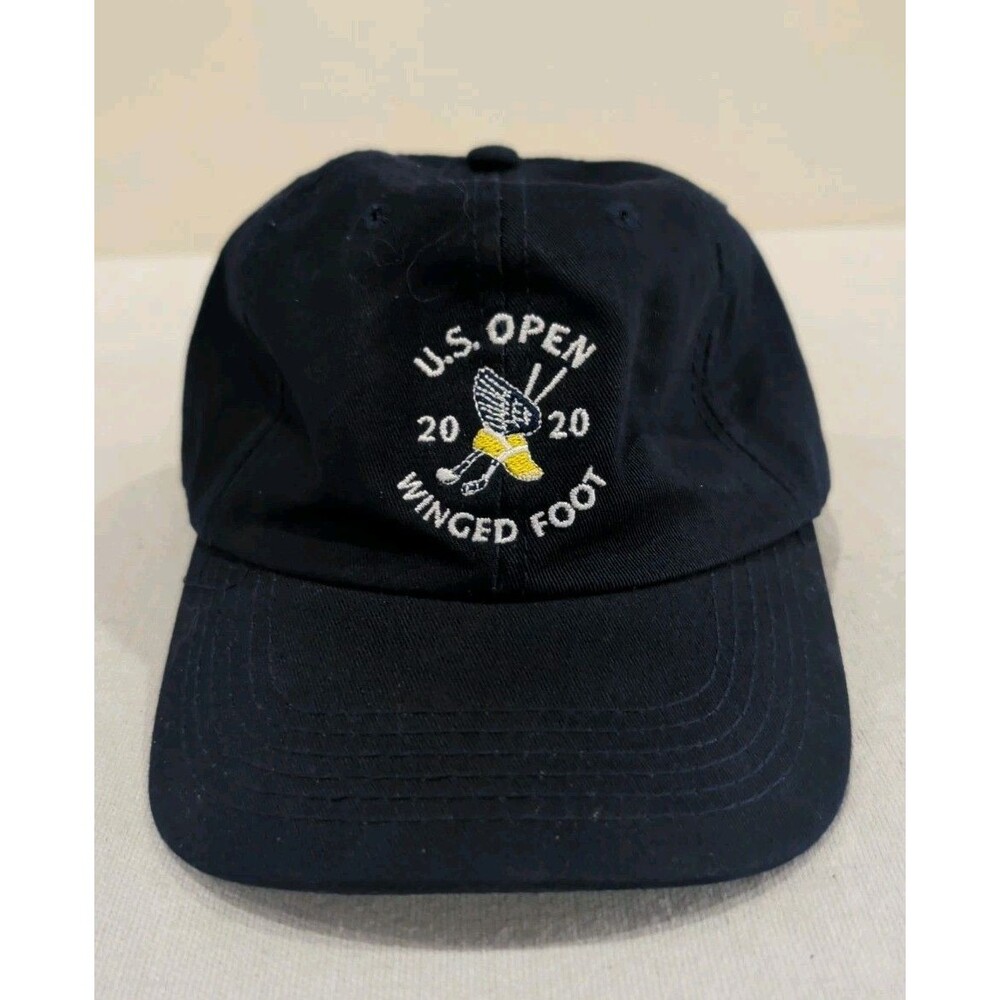 U.S. OPEN 2020 Winged Foot Golf Adjustable Baseball Cap Hat Navy Blue USGA
